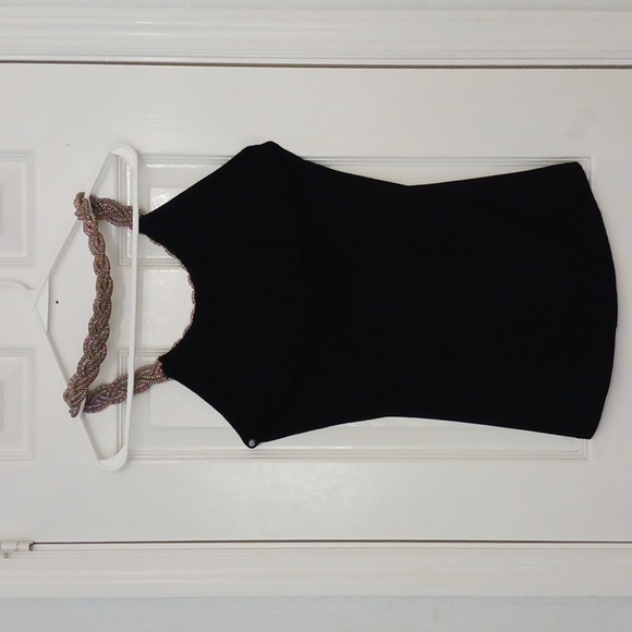 Spense Halter Top Blouse With Cutout In Back - Picture 3 of 5